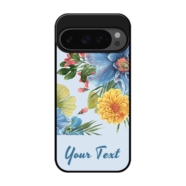 Google Pixel 9 Pro 5G Custom Glass Phone Case - Stunning Watercolored Flowers Painting Design