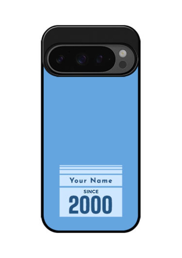 Google Pixel 9 Pro 5G Custom Glass Phone Case - Custom Year Of Birth Design