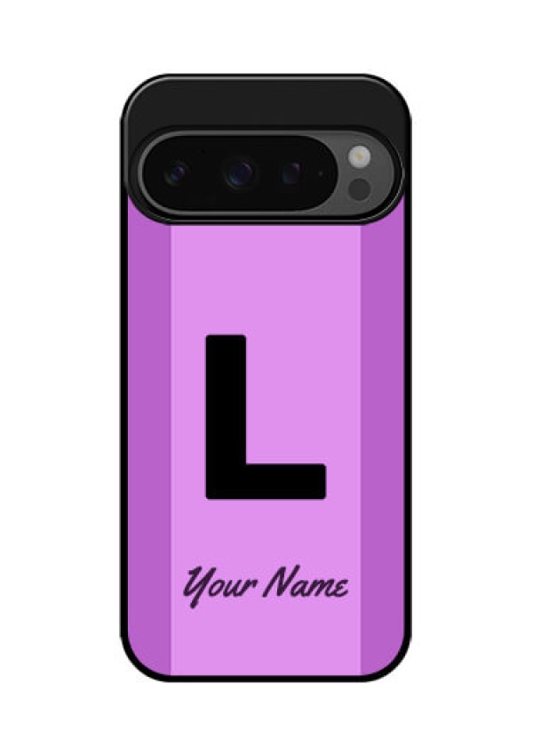 Google Pixel 9 Pro 5G Custom Glass Phone Case - Tricolor Custom Text Design