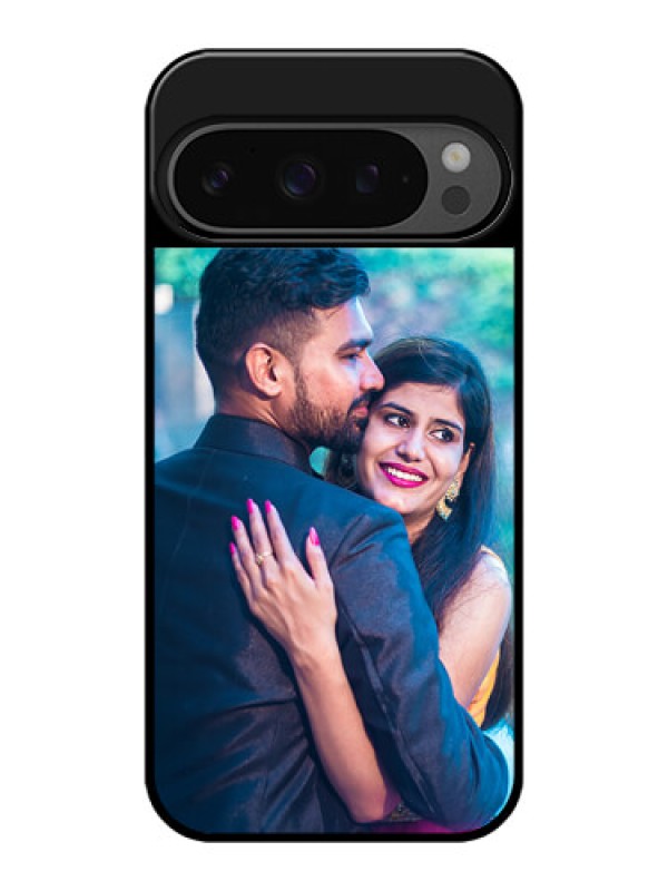 Custom Google Pixel 9 Pro 5G Custom Glass Phone Case - Upload Full Picture With Custom Color Design