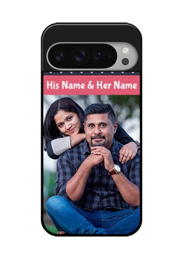 Google Pixel 9 Pro Xl Custom Glass Phone Case - Love Symbols Design