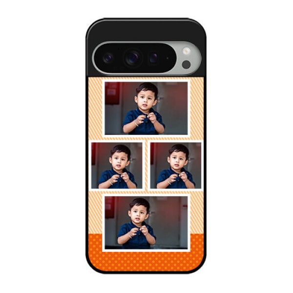 Google Pixel 9 Pro Xl Custom Glass Phone Case - Bulk Photos Upload Design