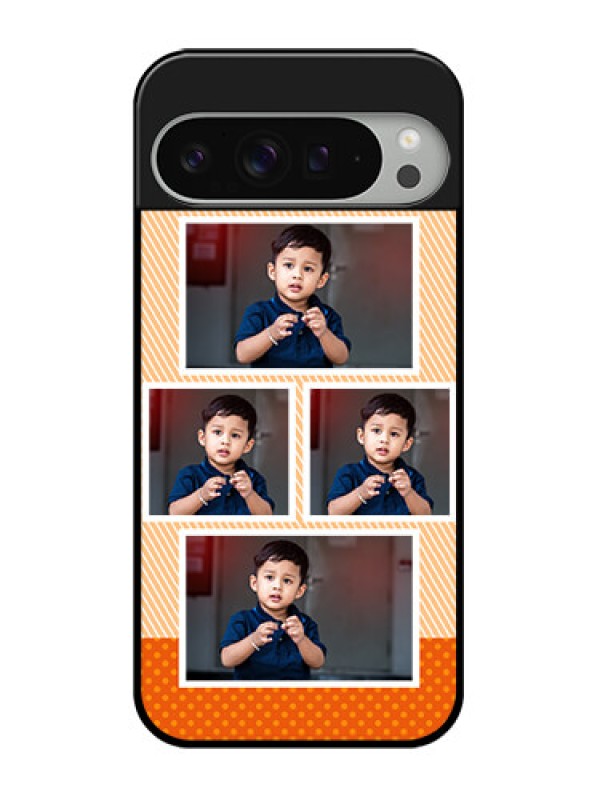 Custom Google Pixel 9 Pro Xl Custom Glass Phone Case - Bulk Photos Upload Design