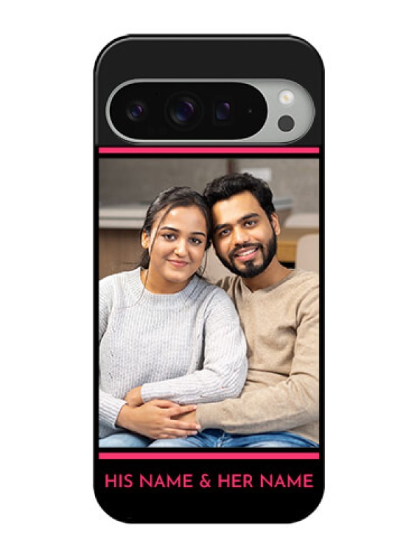 Custom Google Pixel 9 Pro Xl Custom Glass Phone Case - With Add Text Design