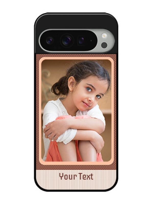 Custom Google Pixel 9 Pro Xl Custom Glass Phone Case - Simple Pic Upload Design