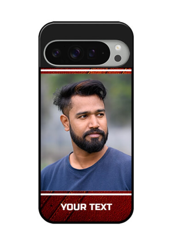 Google Pixel 9 Pro Xl Custom Glass Phone Case - Leather Phone Case Design