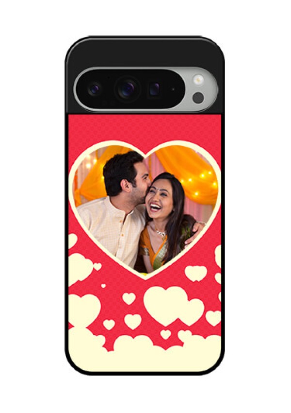 Google Pixel 9 Pro Xl Custom Glass Phone Case - Love Symbols Phone Cover Design