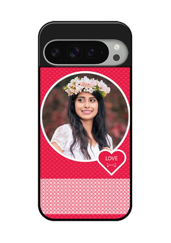 Google Pixel 9 Pro Xl Custom Glass Phone Case - Pink Color Pattern Design