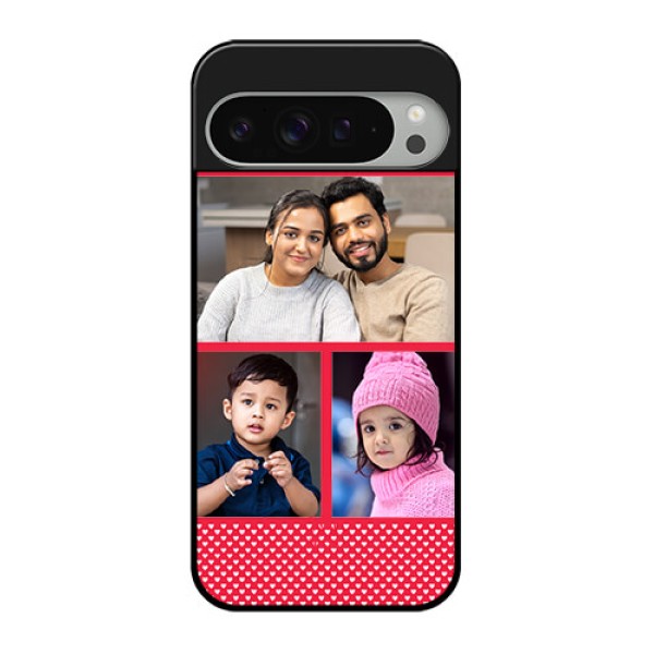 Google Pixel 9 Pro Xl Custom Glass Phone Case - Bulk Photo Upload Design