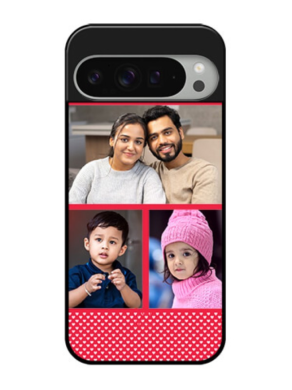 Custom Google Pixel 9 Pro Xl Custom Glass Phone Case - Bulk Photo Upload Design
