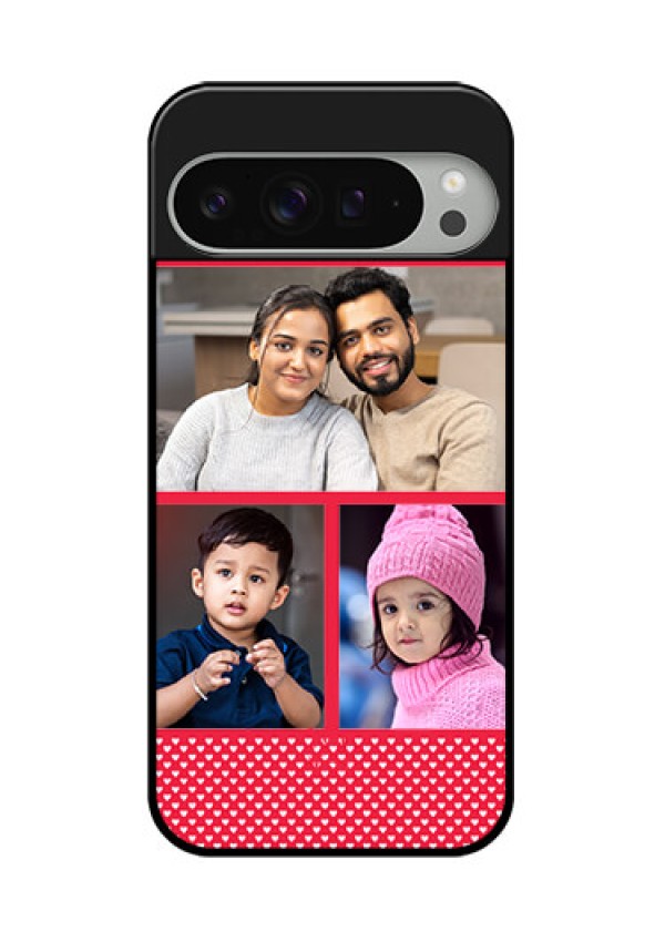 Google Pixel 9 Pro Xl Custom Glass Phone Case - Bulk Photo Upload Design