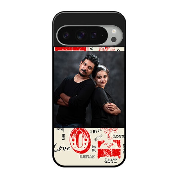 Google Pixel 9 Pro Xl Custom Glass Phone Case - Trendy Love Design Case