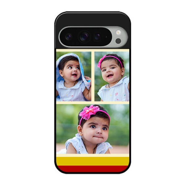 Google Pixel 9 Pro Xl Custom Glass Phone Case - Multiple Pic Upload Design