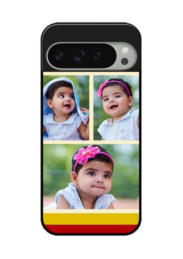 Google Pixel 9 Pro Xl Custom Glass Phone Case - Multiple Pic Upload Design