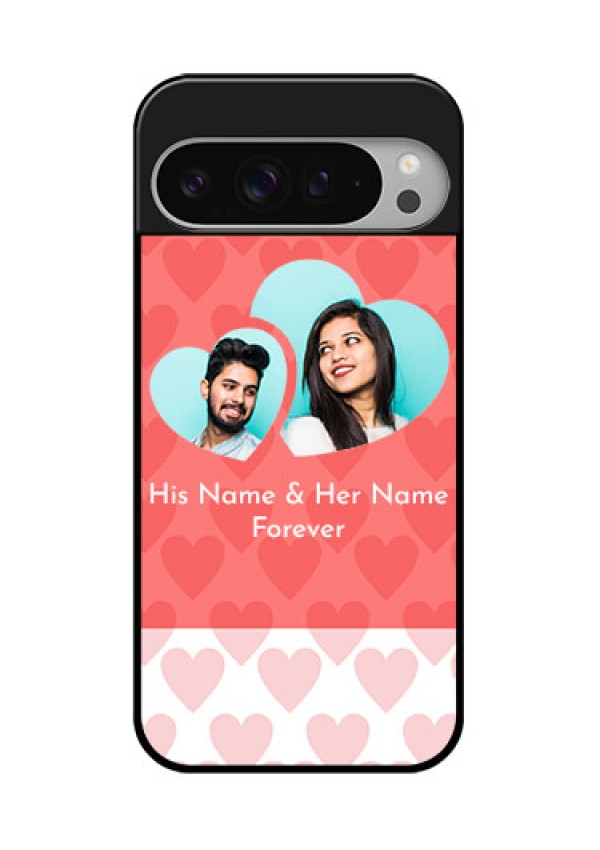 Google Pixel 9 Pro Xl Custom Glass Phone Case - Couple Pic Upload Design