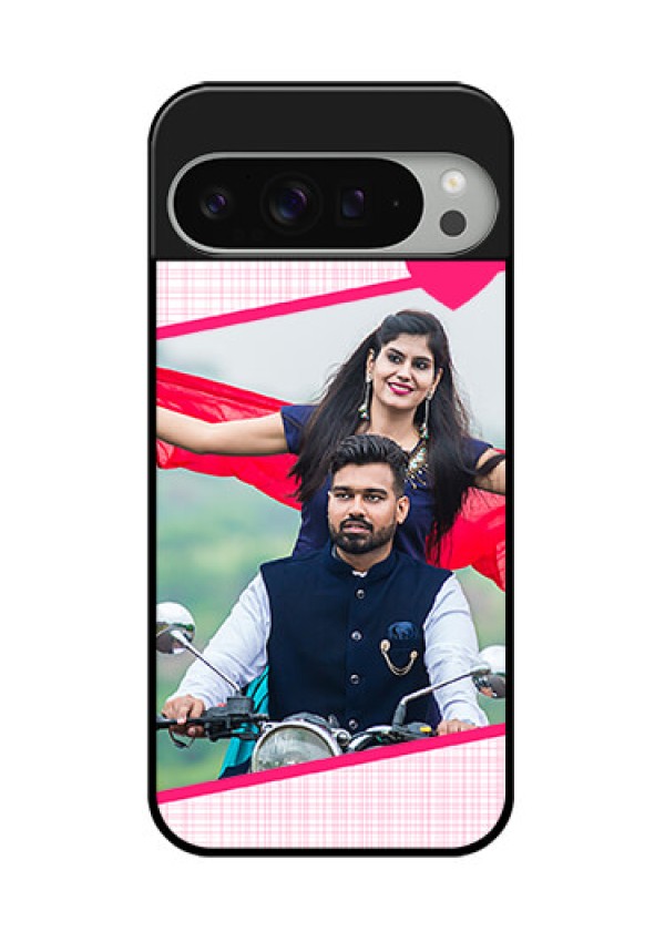 Google Pixel 9 Pro Xl Custom Glass Phone Case - Love Shape Heart Design