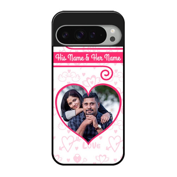 Google Pixel 9 Pro Xl Custom Glass Phone Case - Heart Shape Love Design