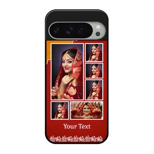 Google Pixel 9 Pro Xl Custom Glass Phone Case - Wedding Pic Upload Design