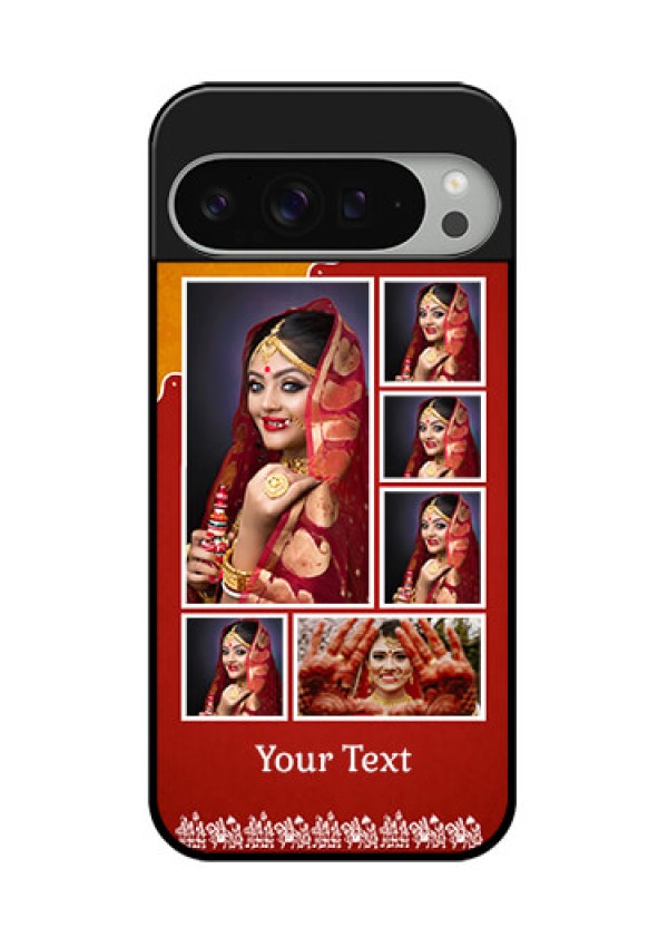 Google Pixel 9 Pro Xl Custom Glass Phone Case - Wedding Pic Upload Design