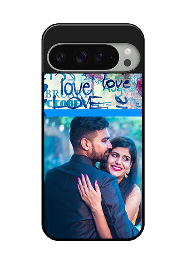 Google Pixel 9 Pro Xl Custom Glass Phone Case - Colorful Love Design