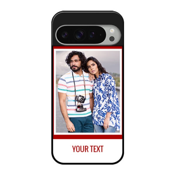 Google Pixel 9 Pro Xl Custom Glass Phone Case - Red Color Design