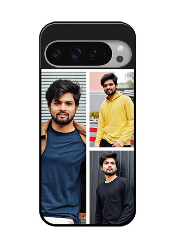 Google Pixel 9 Pro Xl Custom Glass Phone Case - Upload Multiple Picture Design