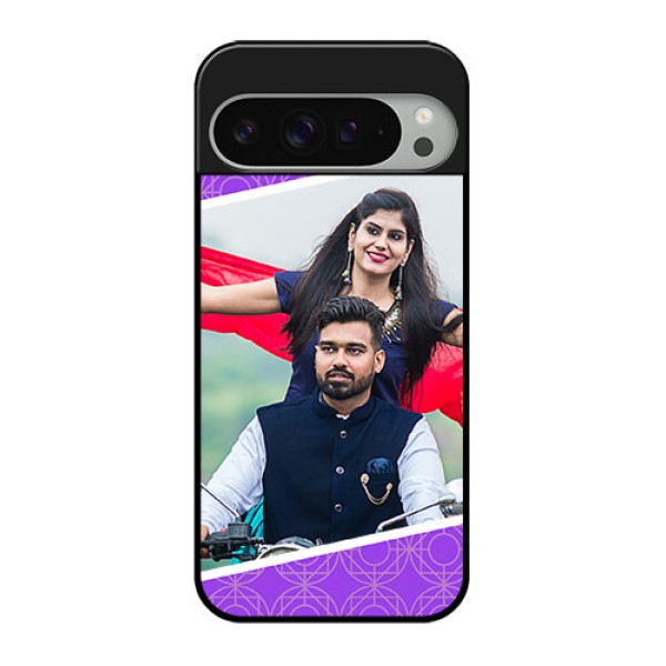 Google Pixel 9 Pro Xl Custom Glass Phone Case - Violet Color Pattern Design