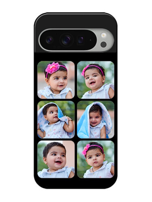 Custom Google Pixel 9 Pro Xl Custom Glass Phone Case - Multiple Pictures Design