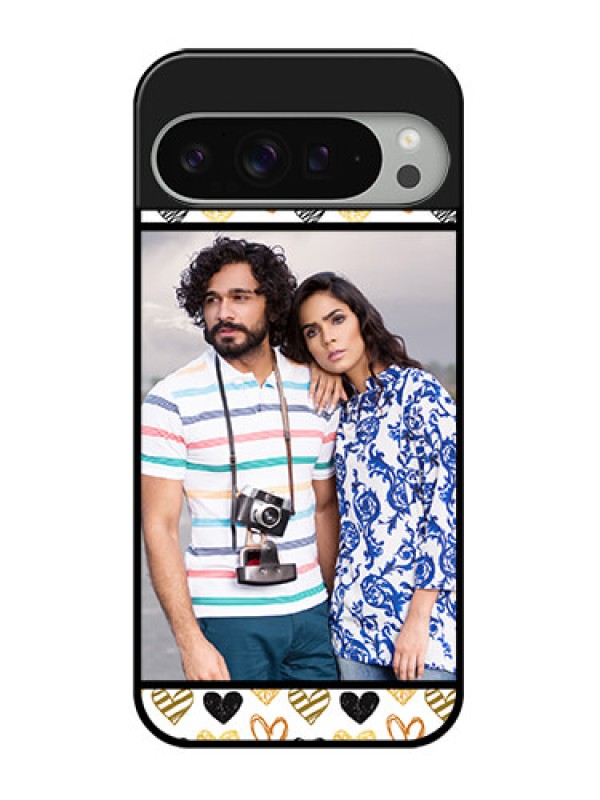 Custom Google Pixel 9 Pro Xl Custom Glass Phone Case - Love Symbol Design