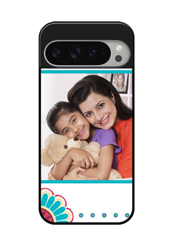 Google Pixel 9 Pro Xl Custom Glass Phone Case - Flower Design