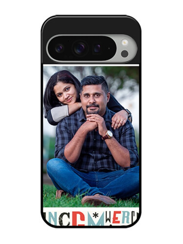 Custom Google Pixel 9 Pro Xl Custom Glass Phone Case - Alphabet Design