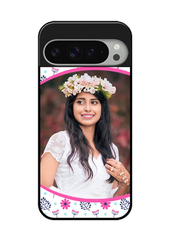 Google Pixel 9 Pro Xl Custom Glass Phone Case - Colorful Flower Design