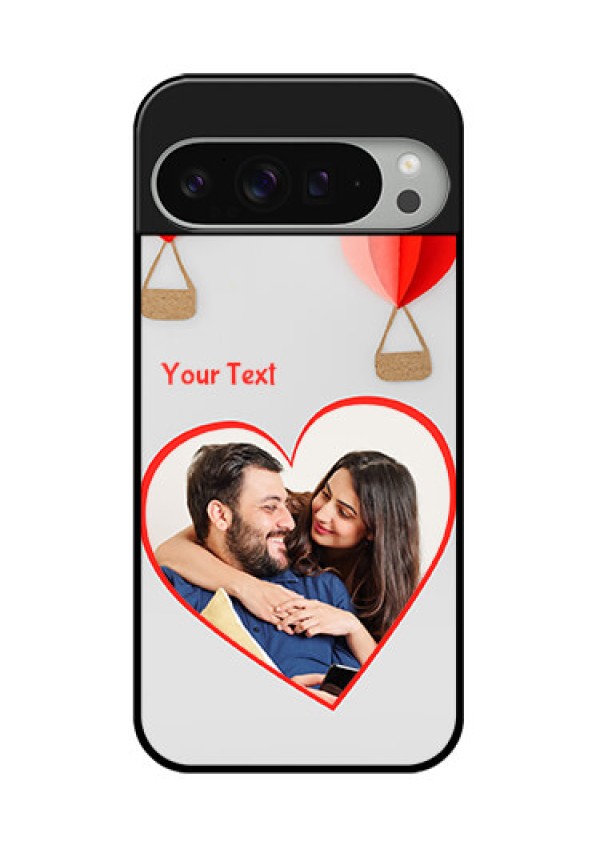 Google Pixel 9 Pro Xl Custom Glass Phone Case - Parachute Love Design