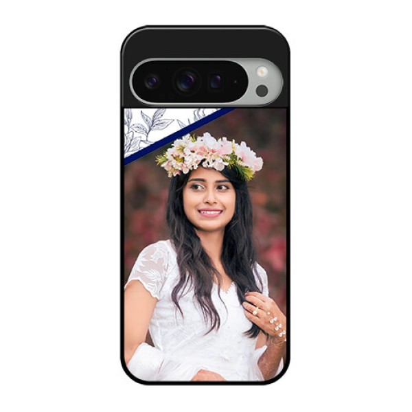 Google Pixel 9 Pro Xl Custom Glass Phone Case - Classy Floral Design