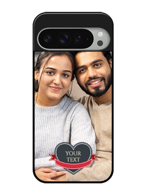 Custom Google Pixel 9 Pro Xl Custom Glass Phone Case - Just Married Couple Design