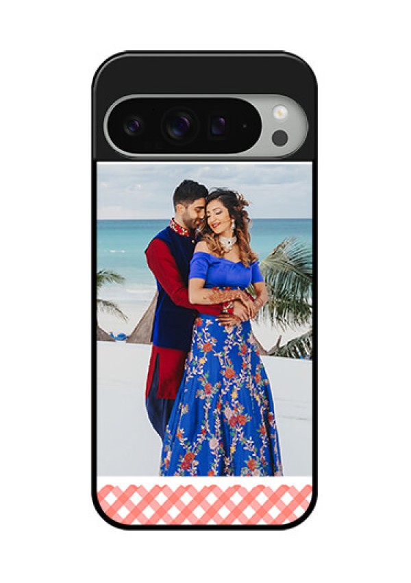 Google Pixel 9 Pro Xl Custom Glass Phone Case - Pink Pattern Design