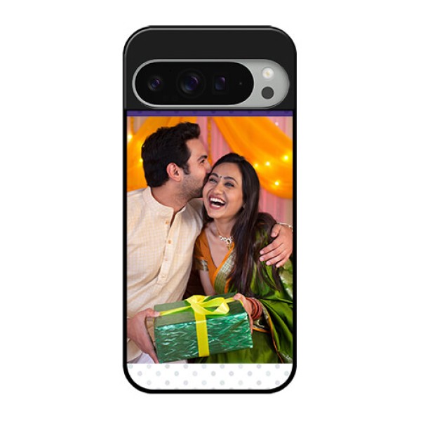 Google Pixel 9 Pro Xl Custom Glass Phone Case - Violet Colored Pattern Design
