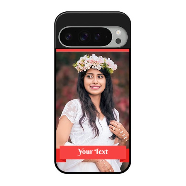 Google Pixel 9 Pro Xl Custom Glass Phone Case - Simple Red Color Design