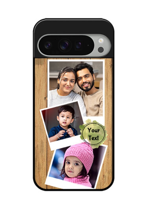 Google Pixel 9 Pro Xl Custom Glass Phone Case - Wooden Texture Design