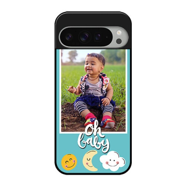 Google Pixel 9 Pro Xl Custom Glass Phone Case - Smiley Kids Stars Design