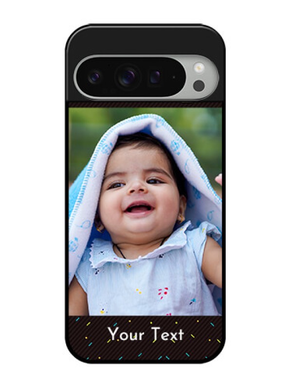 Custom Google Pixel 9 Pro Xl Custom Glass Phone Case - With Confetti Birthday Design