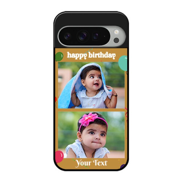 Google Pixel 9 Pro Xl Custom Glass Phone Case - Image Holder With Birthday Celebrations Design