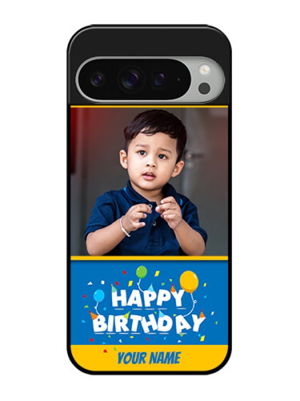 Custom Google Pixel 9 Pro Xl Custom Glass Phone Case - Birthday Wishes Design