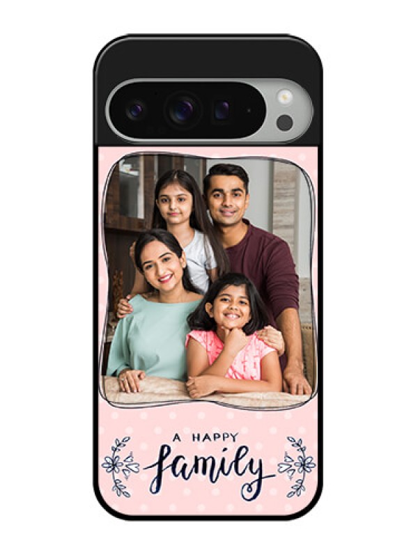 Custom Google Pixel 9 Pro Xl Custom Glass Phone Case - Family With Dots Design