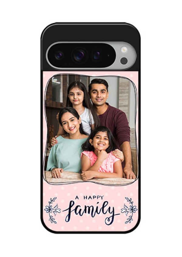 Google Pixel 9 Pro Xl Custom Glass Phone Case - Family With Dots Design