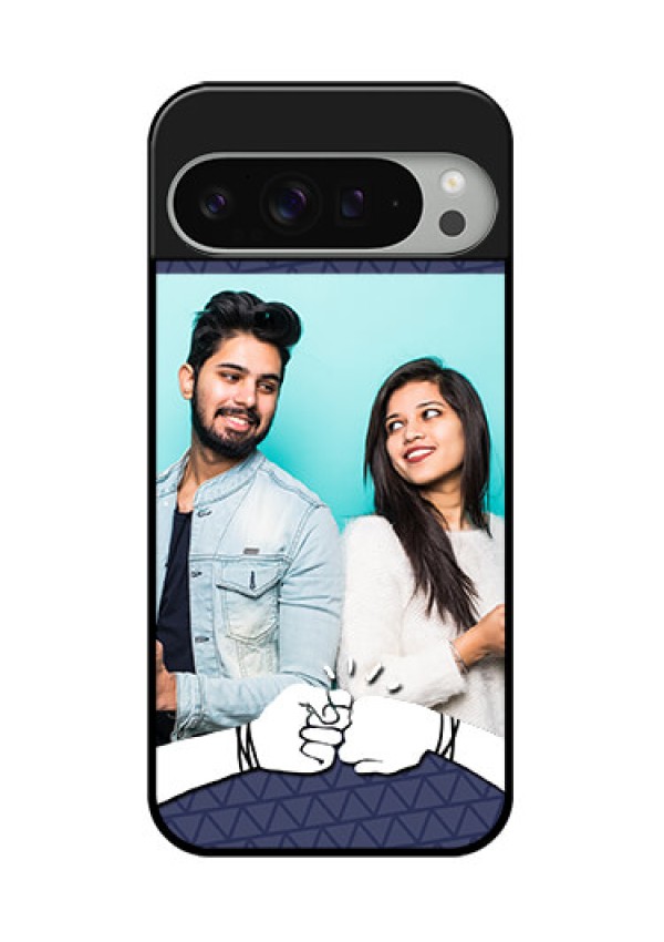 Google Pixel 9 Pro Xl Custom Glass Phone Case - With Best Friends Design