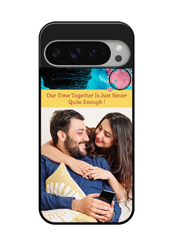 Google Pixel 9 Pro Xl Custom Glass Phone Case - Quote With Acrylic Painting Design