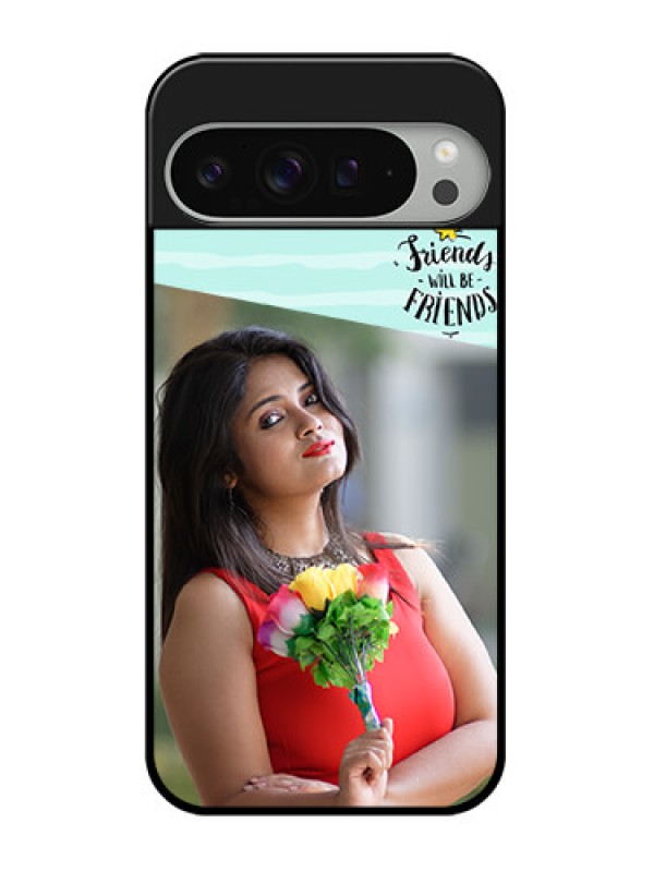 Custom Google Pixel 9 Pro Xl Custom Glass Phone Case - Friends Picture Icon Design