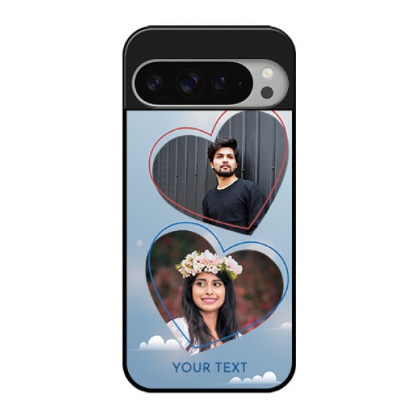 Google Pixel 9 Pro Xl Custom Glass Phone Case - Blue Color Couple Design