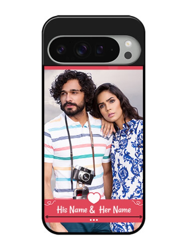 Custom Google Pixel 9 Pro Xl Custom Glass Phone Case - Simple Love Design